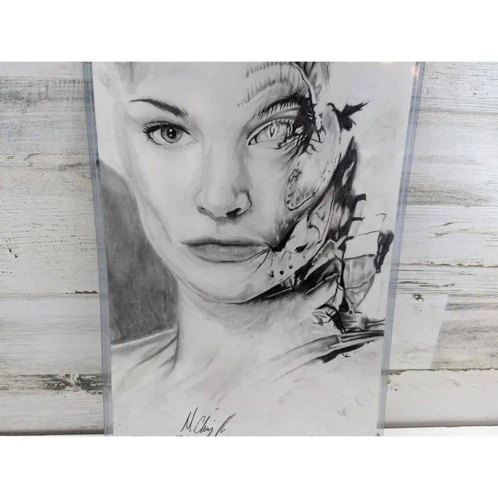 Species II Drawing Artwork Eve Natasha Henstridge Drawing By M. Chug 05/04/2013